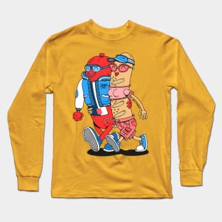 Breaking Bread: The Art of Friendship Long Sleeve T-Shirt